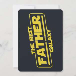 Invitation Le Meilleur Père de la Galaxie Cadeau de la Fête d