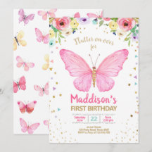 Le papillon embrasse l'anniversaire floral de