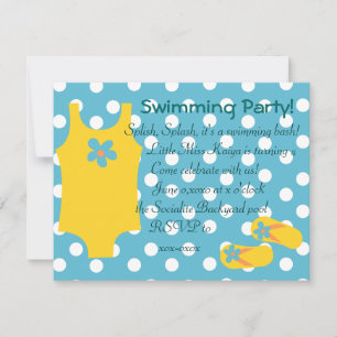 Invitation Le Petit Bain Jaune