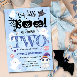 Invitation Le Petit Boo Tournera DEUX Anniversaire d'Hallow