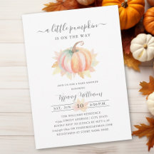 Le petit Citrouille est sur le chemin Baby shower