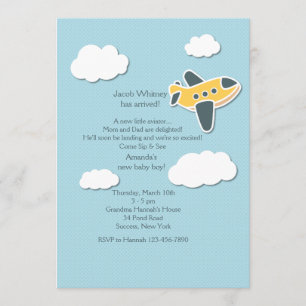 Invitation Le petit Sip d'aviateur et voient l'invitation