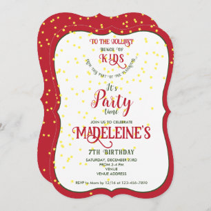 Invitation Le plus joli groupe d'enfants amusant fête d'anniv