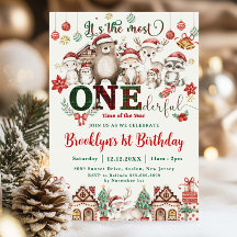 Le plus unique de Noël 1er anniversaire Woodland