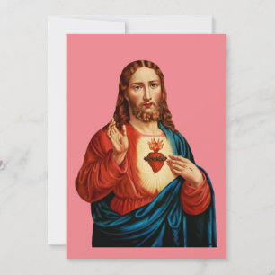 Invitation Le Portrait d'Art Fin du Sacré-Cœur de Jésus