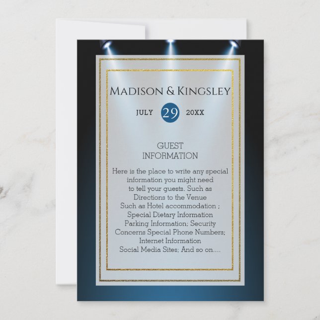 Invitation Le président Trump 🇺 🇸 ✨ Mariage patriotique (Devant)