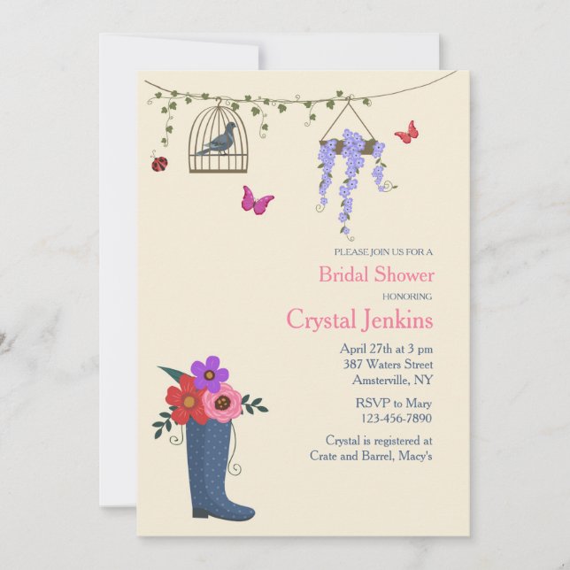 Invitation Le Printemps est là (Devant)