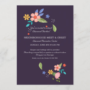 Invitation Le quartier floral se rencontre et se salue