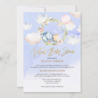 Le rêve nuageux de l'ours des bois | Baby shower v