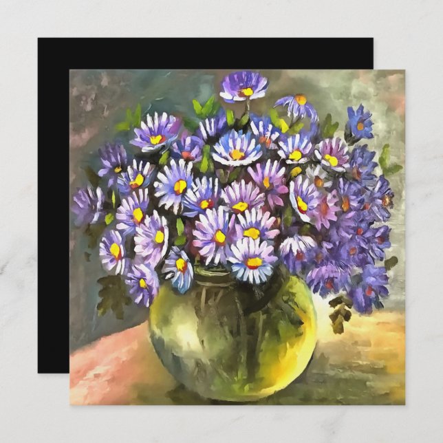 Invitation Le Roi George Asters (Devant / Derrière)