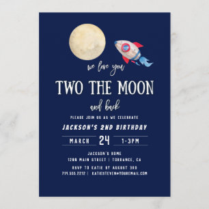 Invitation Le Second Anniversaire De La Lune