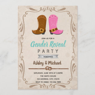 Invitation Le sexe de la cow-boy