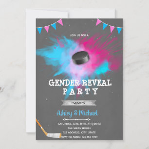 Invitation Le sexe de la poupée de hockey révéler l'invitatio