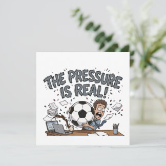 Invitation Le stress du football est réel