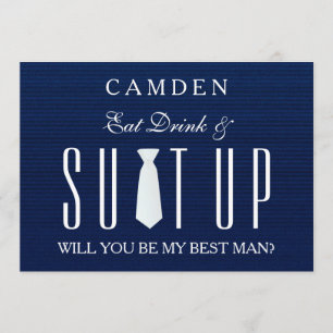 Invitation Le Suitup textile Blue Jeans sera-tu mon meilleur