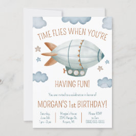 Invitation Le temps vole quand tu t'amuses ! Anniversaire de 