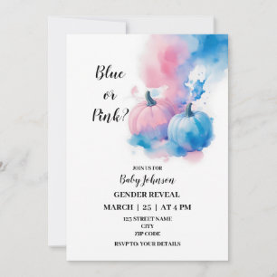 Invitation Le thème du citrouille de l'automne révèle l'invit