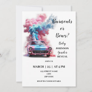 Invitation Le thème du genre Burnouts révèle
