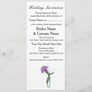 Invitation Le traditionnel écossais et le celtique Mariage ch
