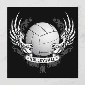 Invitation Le volleyball s'envole l'invitation
