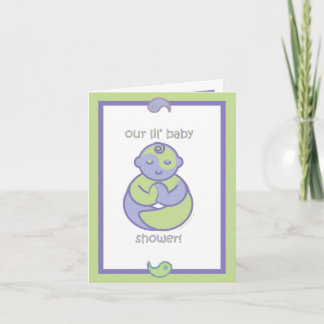 Invitation Le yoga parlent le bébé : Baby shower de Lil !