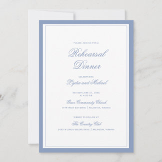 Invitation Leaf Crest Monogram | Scalloped Rehearsal Dinner