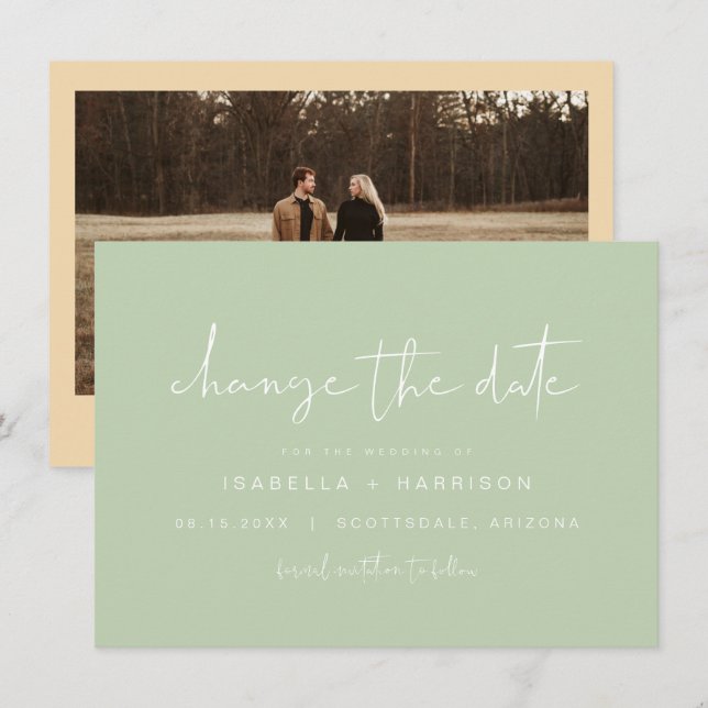 Invitation LEAH Vibrant Pastel Printemps Photo Modifier la da (Devant / Derrière)