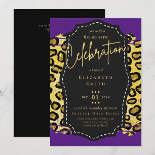 Invitation LeahG Jolie fille Posters de animaux de Glam Bache