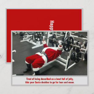 Invitation Lean & Mean Père Noël - Funny Silly Joke Noël