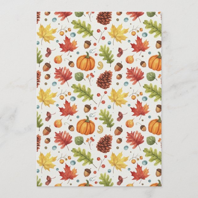 Invitation Leaves are Falling (Devant)