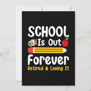 Invitation L'École Est Sortie Pour Toujours Retraitée Et L'Ai