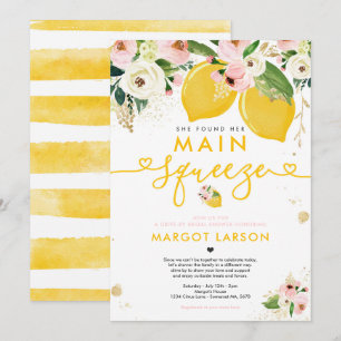 Invitation Lecteur De Citron Par Fête de l'mariée Lemon Main 