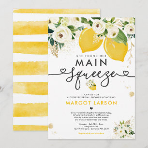 Invitation Lecteur De Citron Par Fête des mariées Citron Sque