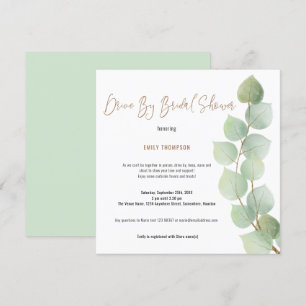 Invitation Lecteur De Script De Branche Eucalyptus Par Fête d