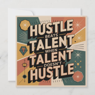 Invitation L'effort bat le talent quand le talent ne fait pas