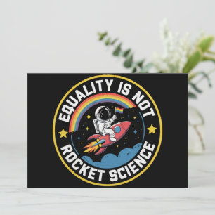Invitation L'égalité LGBT n'est pas une science rocket Fierté