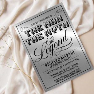 Invitation Légende Anniversaire, Anniversaire d'homme