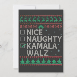 Invitation L'élection du pull de Noël moche de Kamala Harris