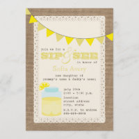 Lemonade Burlap A Inspiré Sip Et Voir L'Invitation