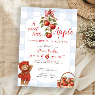 Invitation L'enfant pomme de nos yeux shower bébé garçon