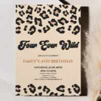 Leopard Cheetah Four Ever Wild 4ème anniversaire