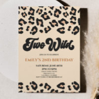 Leopard Cheetah Imprimer deux Wild 2e fête d'anniv