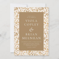 Leopard Poster de animal Glam Classic Mariage