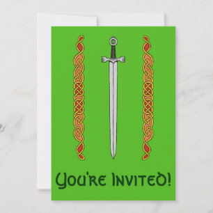 Invitation L'épée irlandaise et le réseau