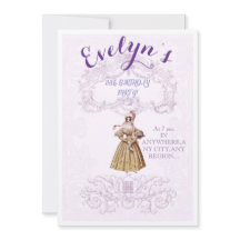 L'époque victorienne inspiré l'invitation de fête