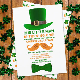 Invitation Leprechaun moderne St. Patrick's Any Age Anniversa