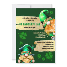 Leprechauns mignon gnomes doré vert girofle vacanc