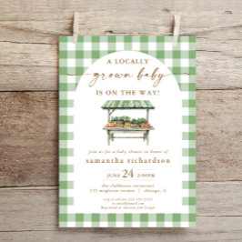 Invitation Les agriculteurs locaux commercialisent le baby sh