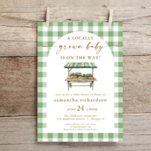 Invitation Les agriculteurs locaux commercialisent le baby sh