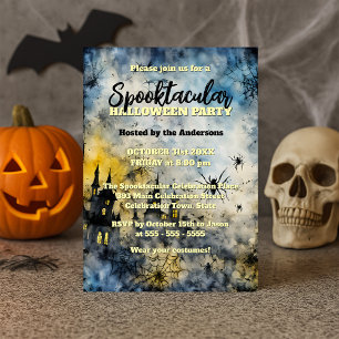 Invitation Les araignées Hantées Maison Spooktacular Hallowee